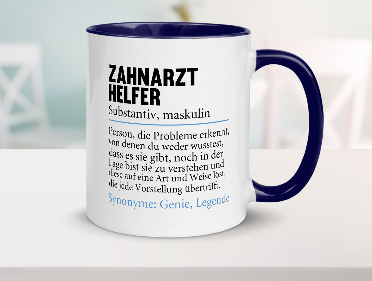Zahnarzthelfer | Spruch Humor Zahnmedizin Geschenkidee Tasse