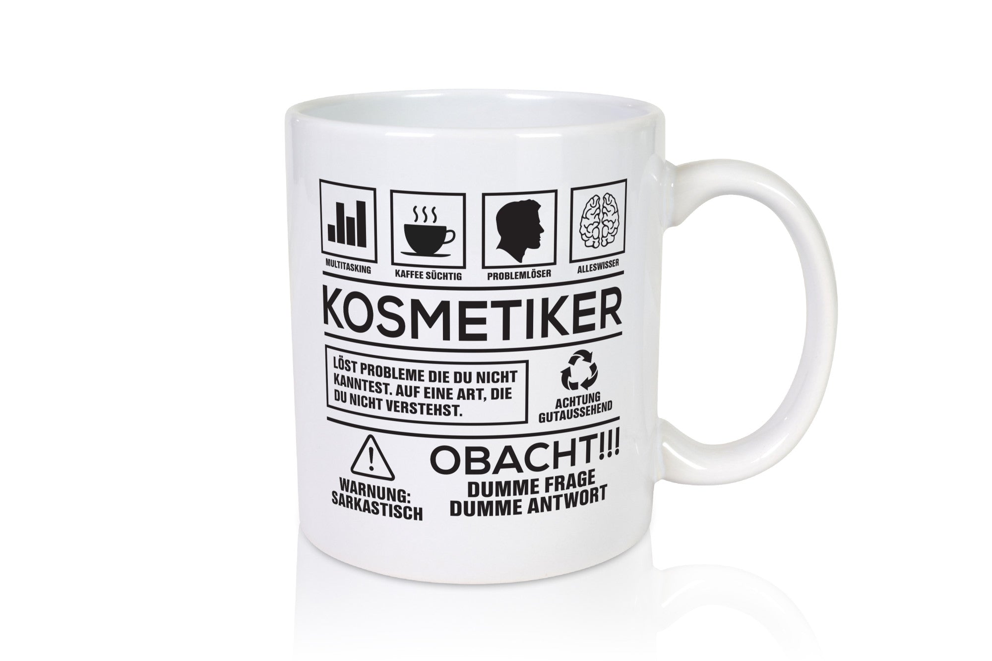 Achtung Probleme Kosmetiker | Kosmetik Stylist Visagist lustig Humor