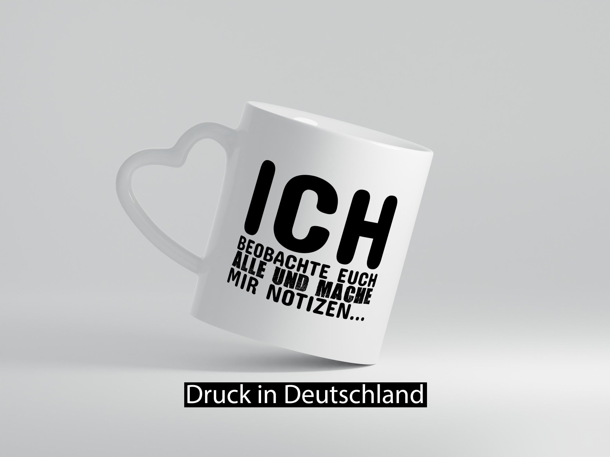 Ich beobachte euch lustiger Spruch Geschenk Humor Geschenkidee Tasse
