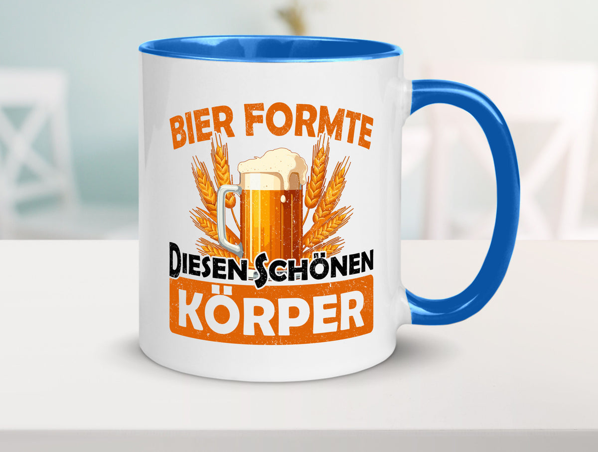 Bier förmte diesen Körper | bierliebhaber v2 Humor Geschenkidee Tasse