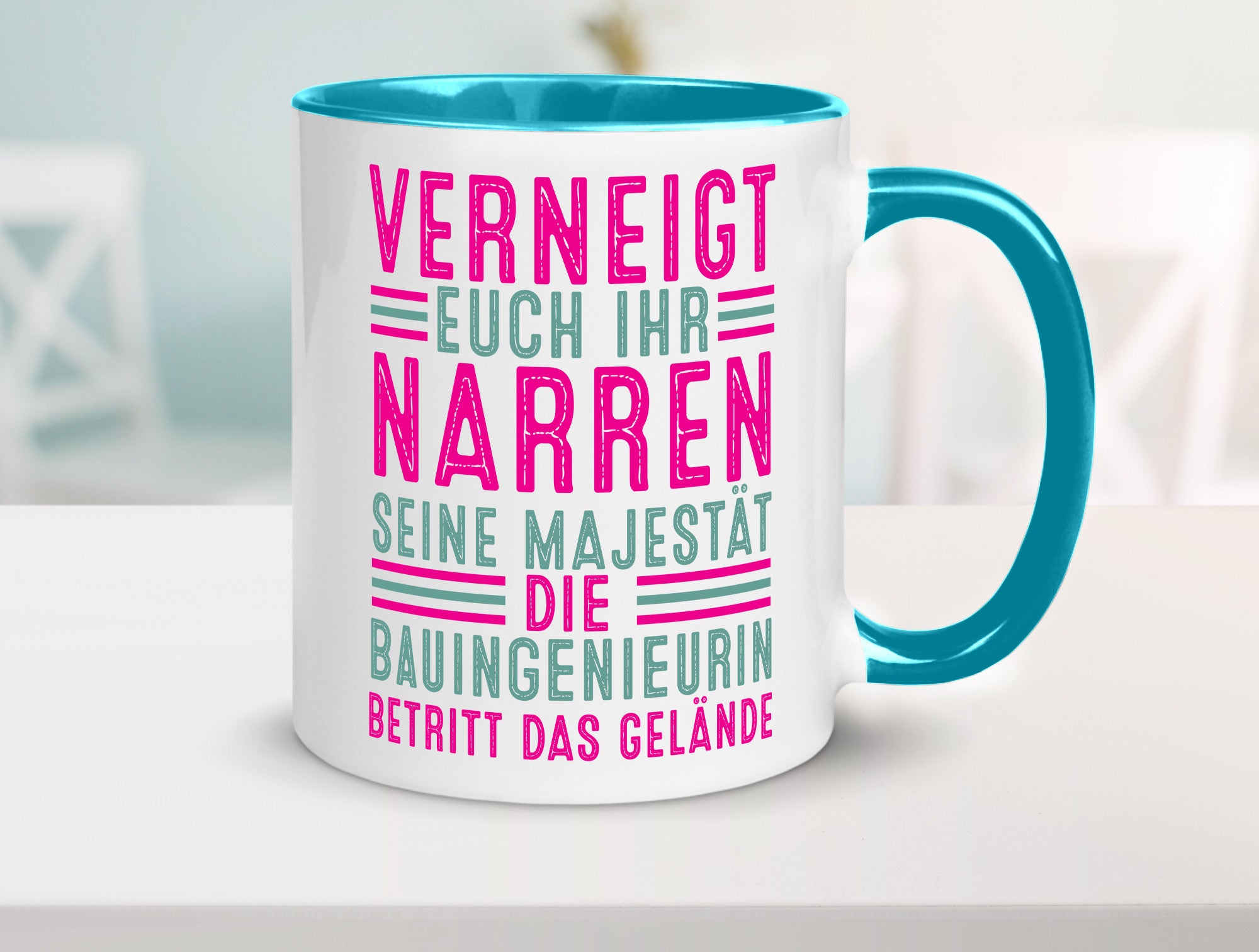 Verneigt euch: Bauingenieurin | Ingenieurin Geschenkidee Humor Tasse