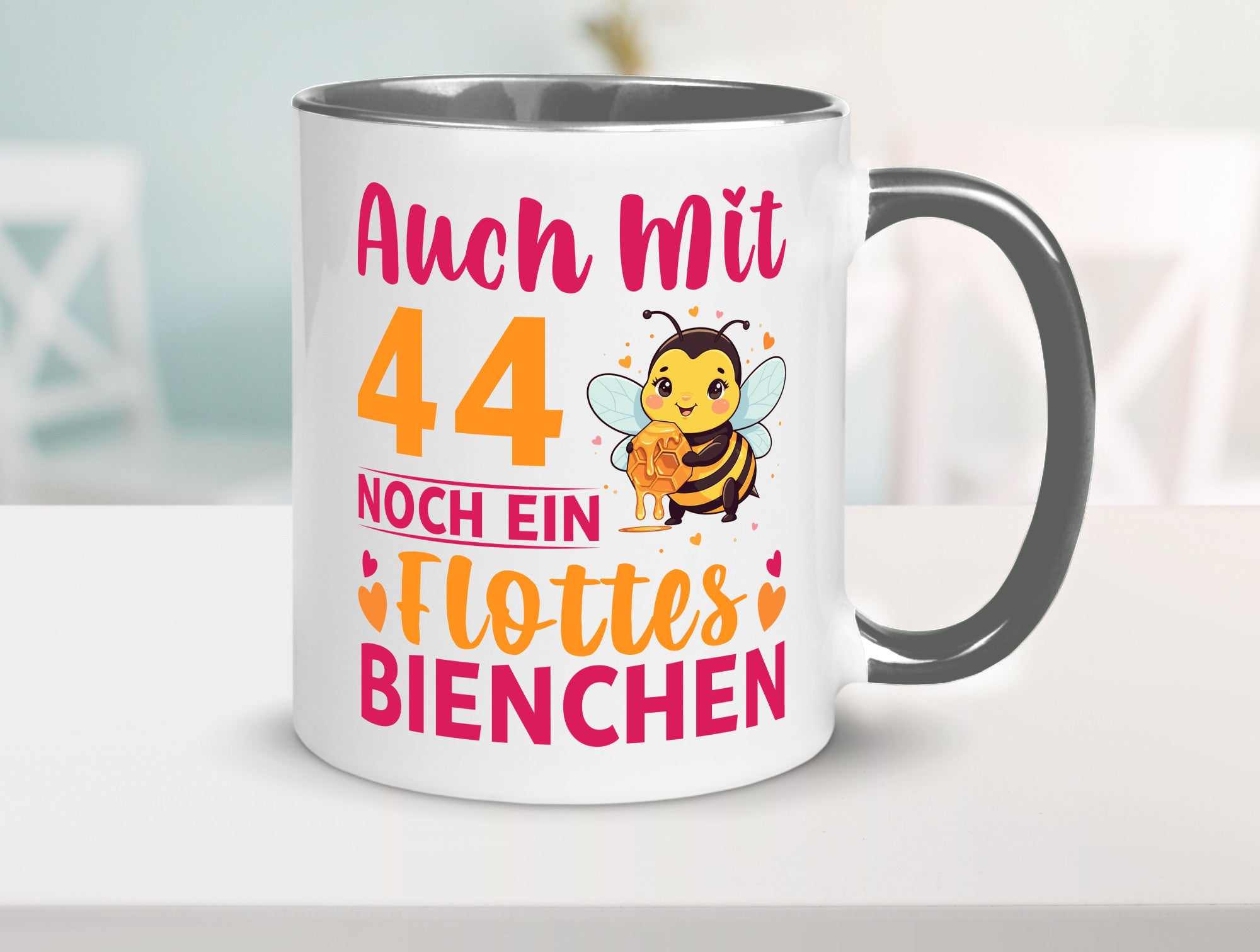 44. Geburtstag | Flottes Bienchen 44 Jahre Geschenkidee Humor Tasse