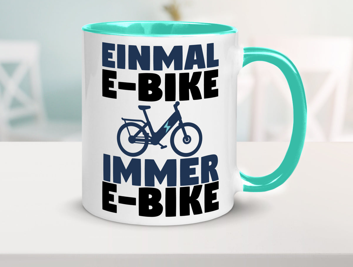 E-Bike Fahrer | Radfahrer Tasse Fahrrad Elektrorad lustiger Spruch Geschenk