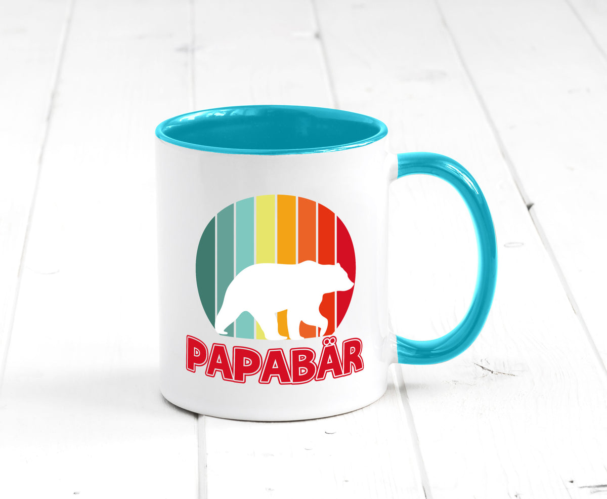 Papabär | Papa Tasse Vater Vatertag Bär lustiger Spruch Geschenk Familie
