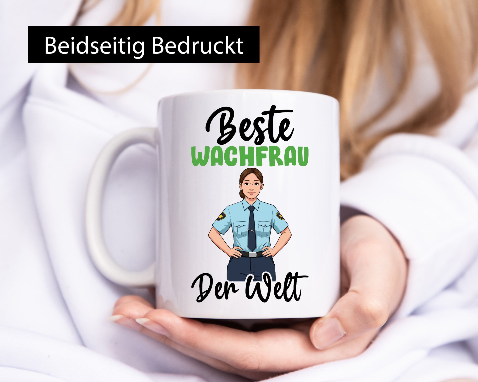 Beste Wachfrau | Wachpersonal Nachtwächter v2 Geschenk Humor Geschenkidee