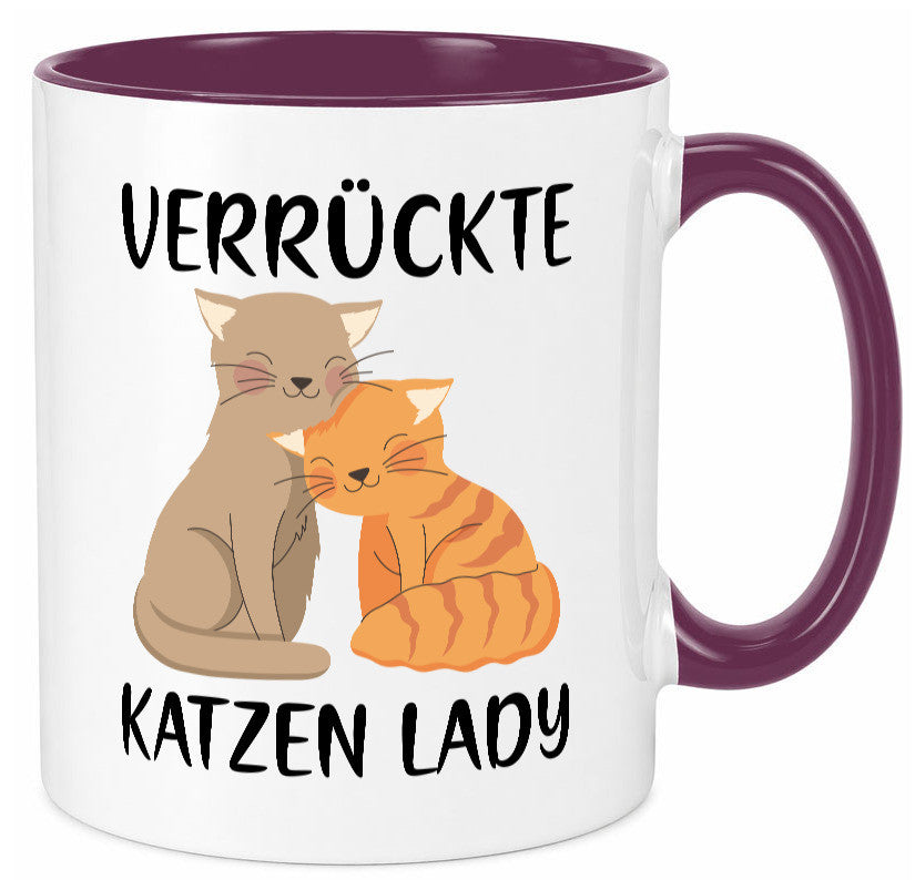 Verrückte Katzen Lady | Ich liebe Katzenliebhaber Geschenk Tierliebhaber Humor