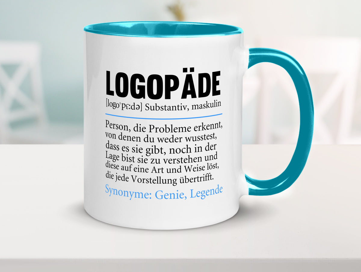 Logopäde | Spruch lustig Sprachtherapie Beruf lustiger Geschenk Arbeit Kollegen Tasse