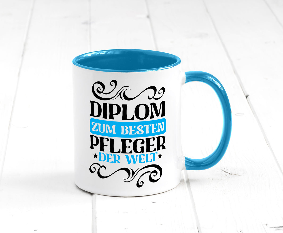 Bester Pfleger der Welt | Altenpfleger Pflegekraft lustig Humor Geschenkidee Tasse