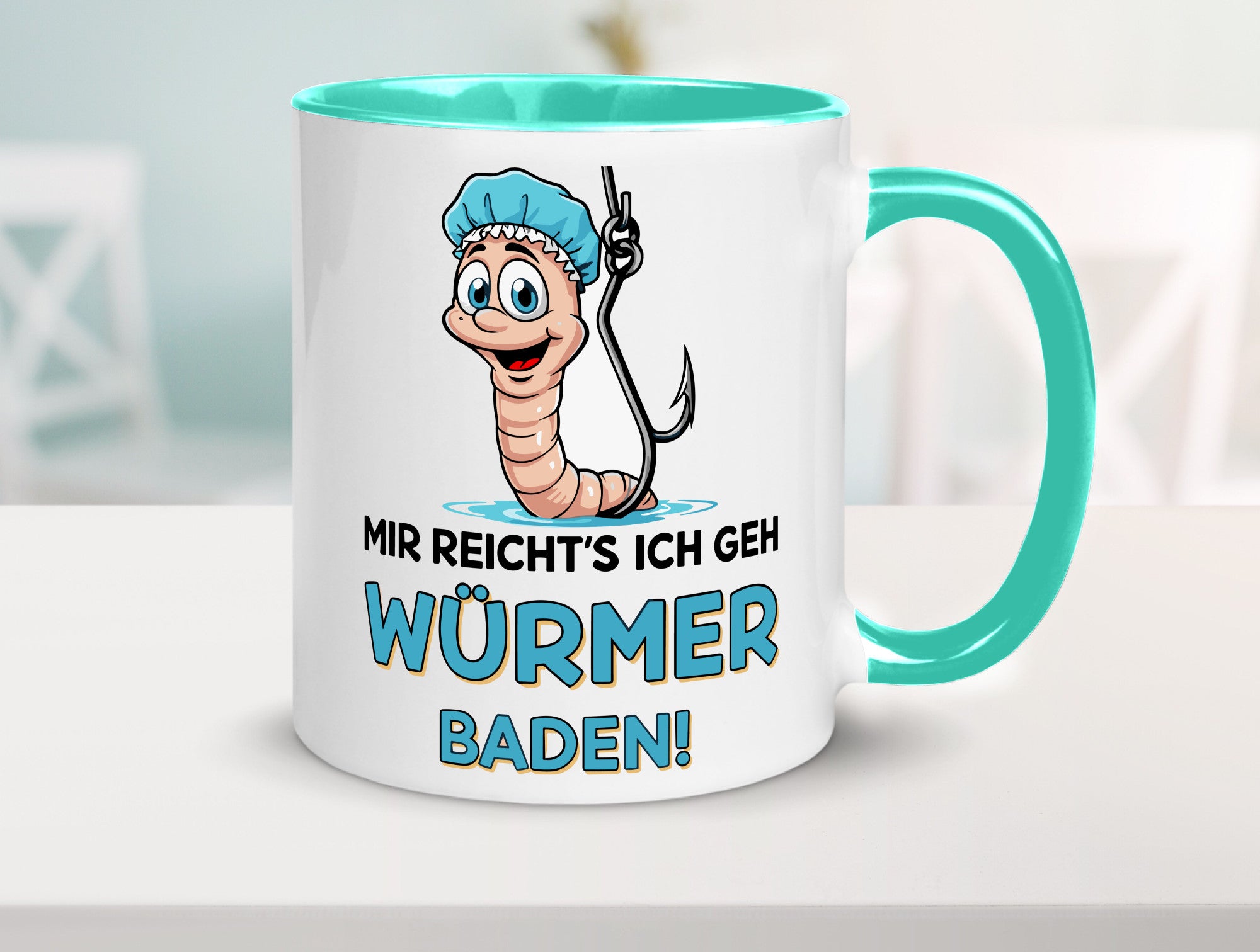 Mir reichts ich geh Würmer Baden | Angler Angeln Geschenk Humor Geschenkidee