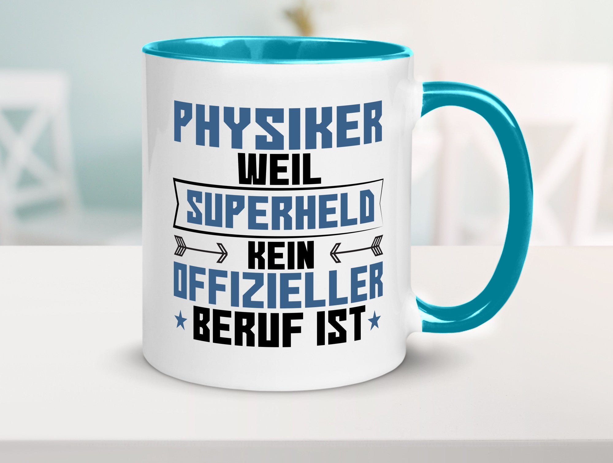 Superheld Physiker | Physik Geschenk Humor Geschenkidee lustiger Spruch Tasse
