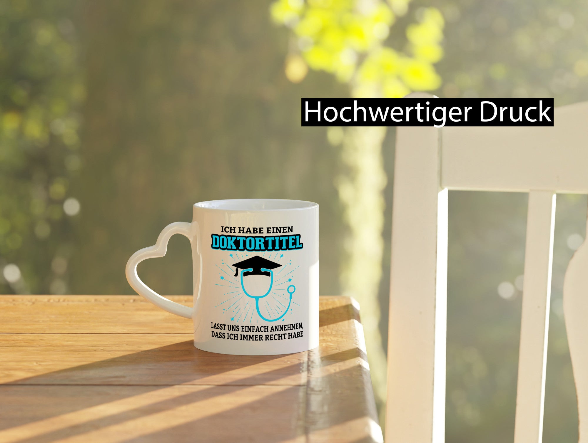 Ich habe einen Doktortitel | immer Recht Doktor Geschenkidee Humor Tasse