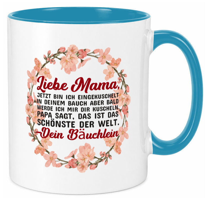 Liebe Mama | Schwangerschaft Tasse Baby süß Humor Familie Geschenkidee