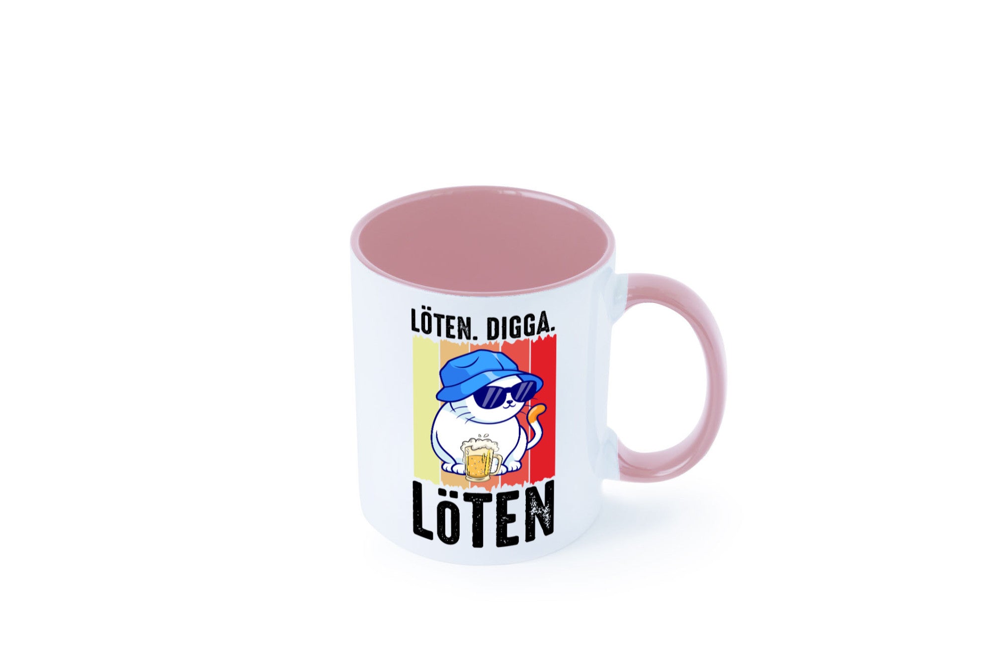 Löten Digga | Katze mit Bier Bierkatze Geschenk Tierliebhaber Humor lustiger