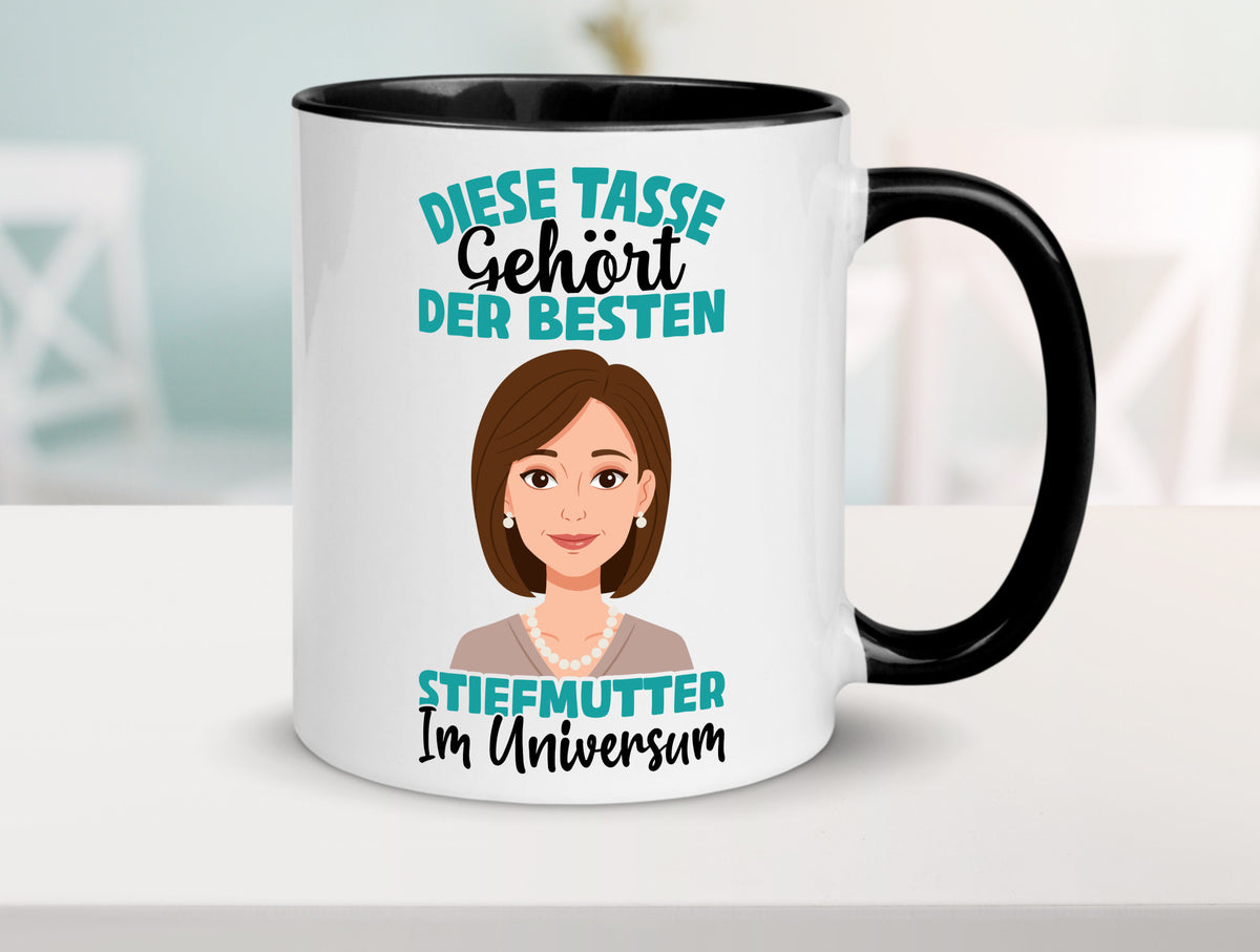 Im Universum: Stiefmutter | Stieftochter Beste Geschenk Familie Geschenkidee Tasse