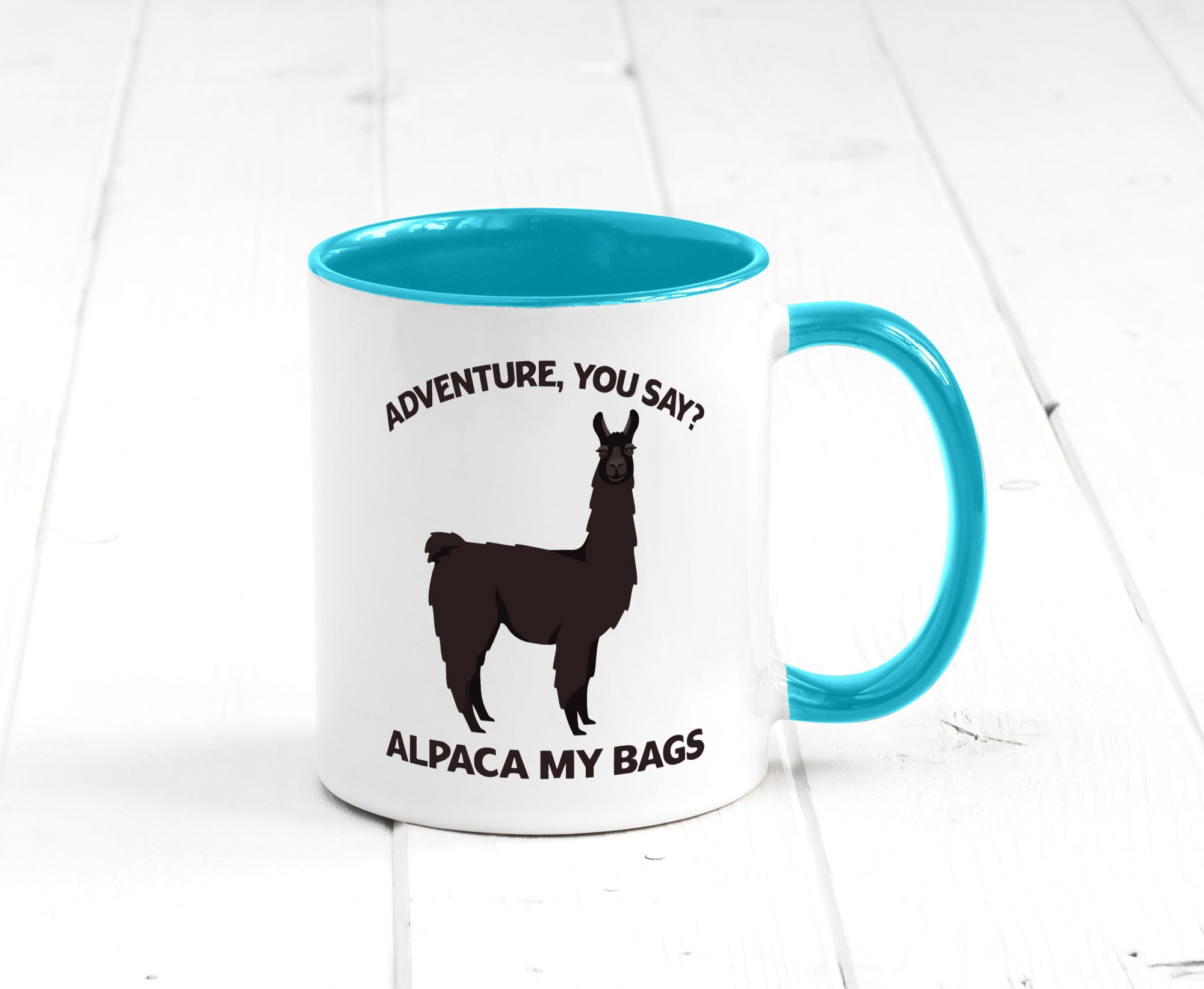 Adventure, Alpaca | Humor Geschenkidee Tasse