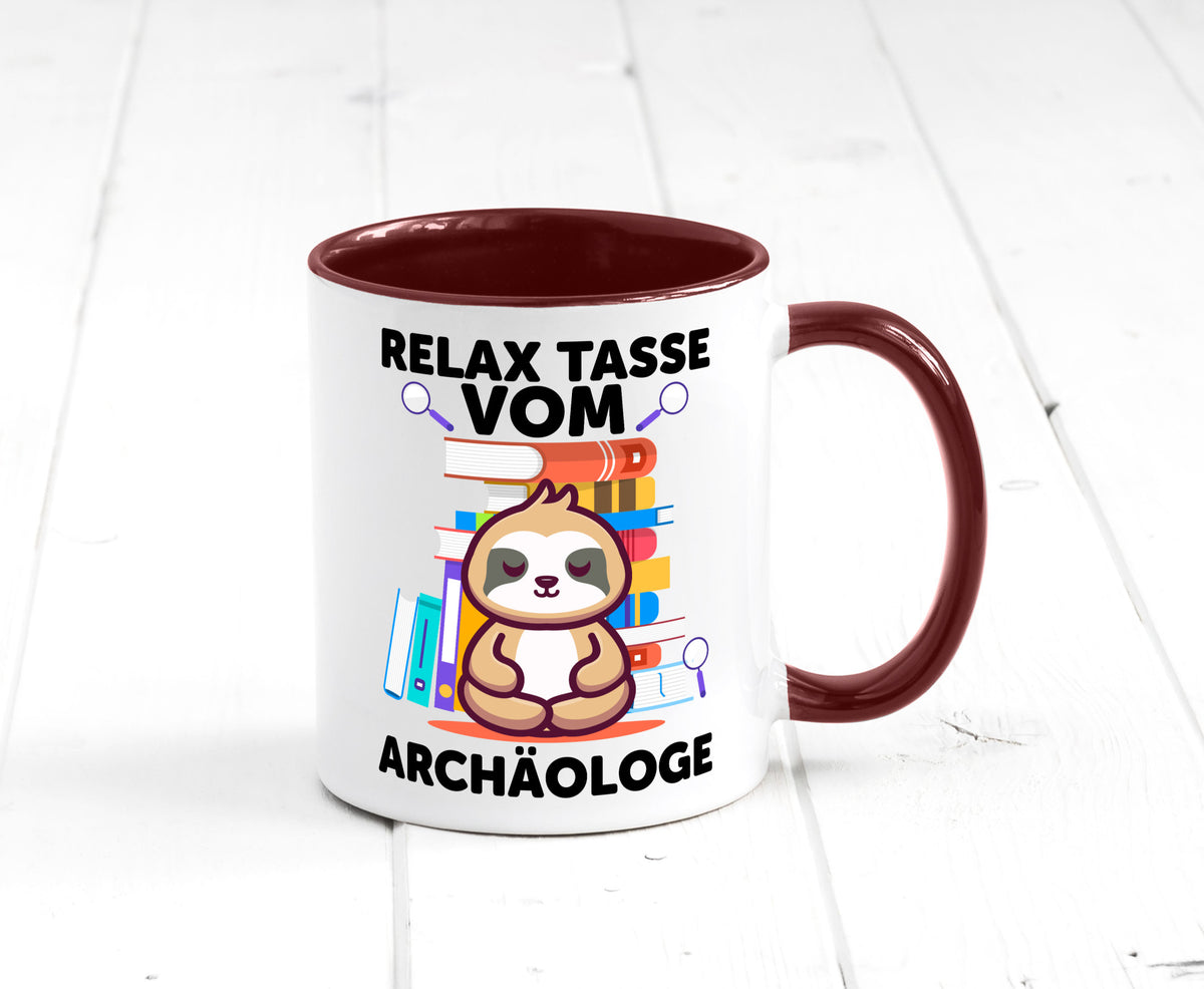 Relax Tasse: Archäologe | Archäologie Forscher lustig Humor Geschenkidee