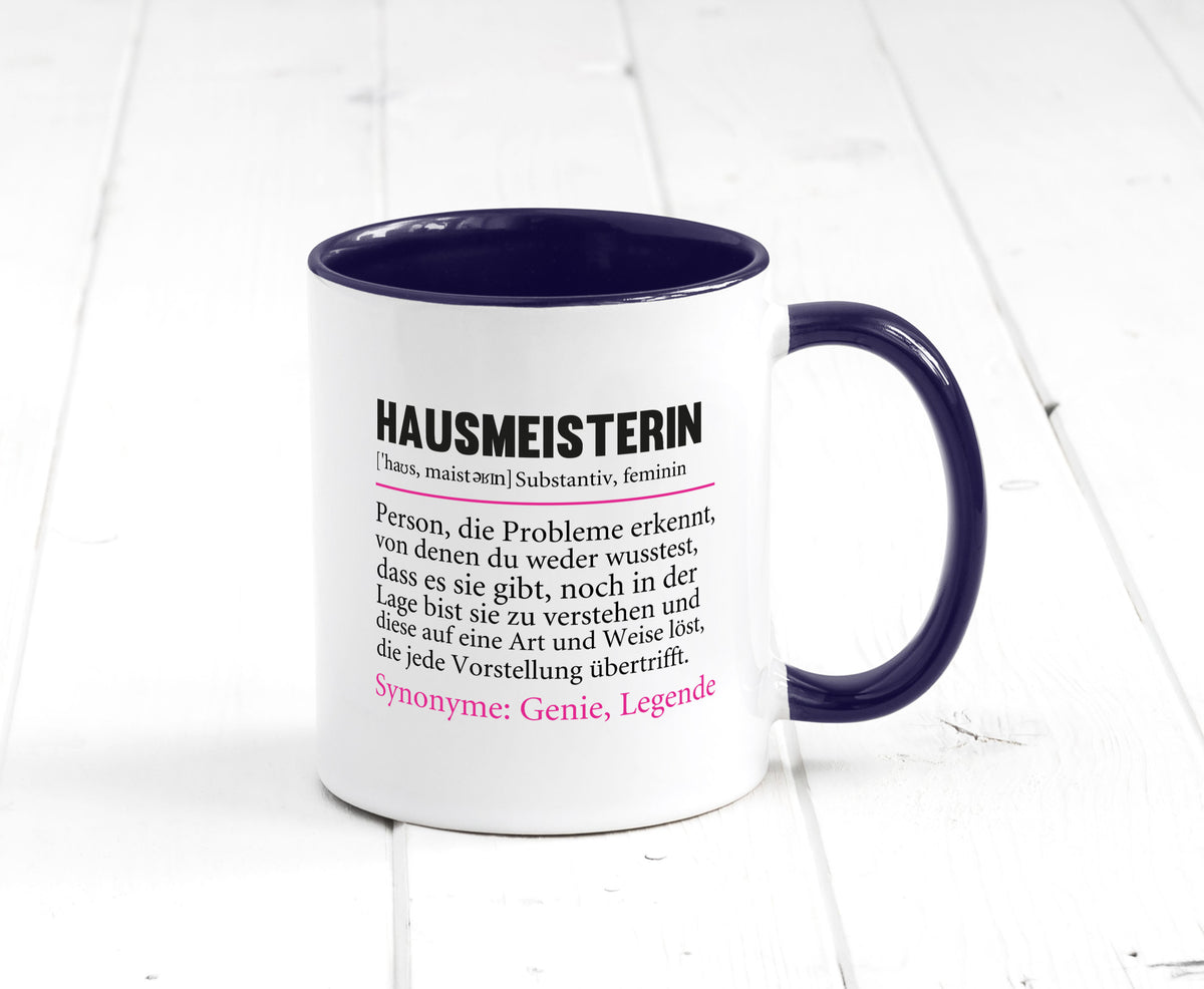 Hausmeisterin | Hauswart Beruf Spruch Humor Geschenkidee Arbeit Kollegen Büro Tasse