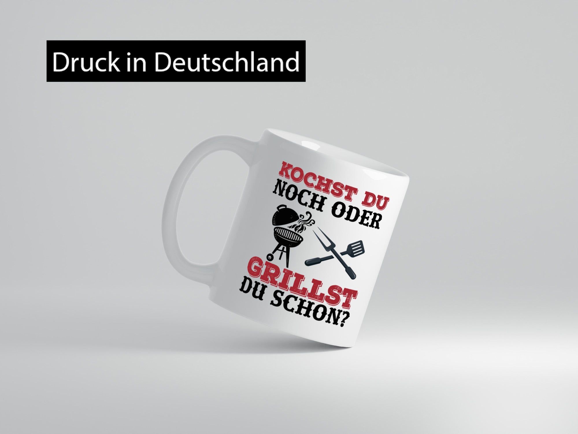 Grillst du schon? | Spruch Tasse Grillen Männer Geschenkidee Humor