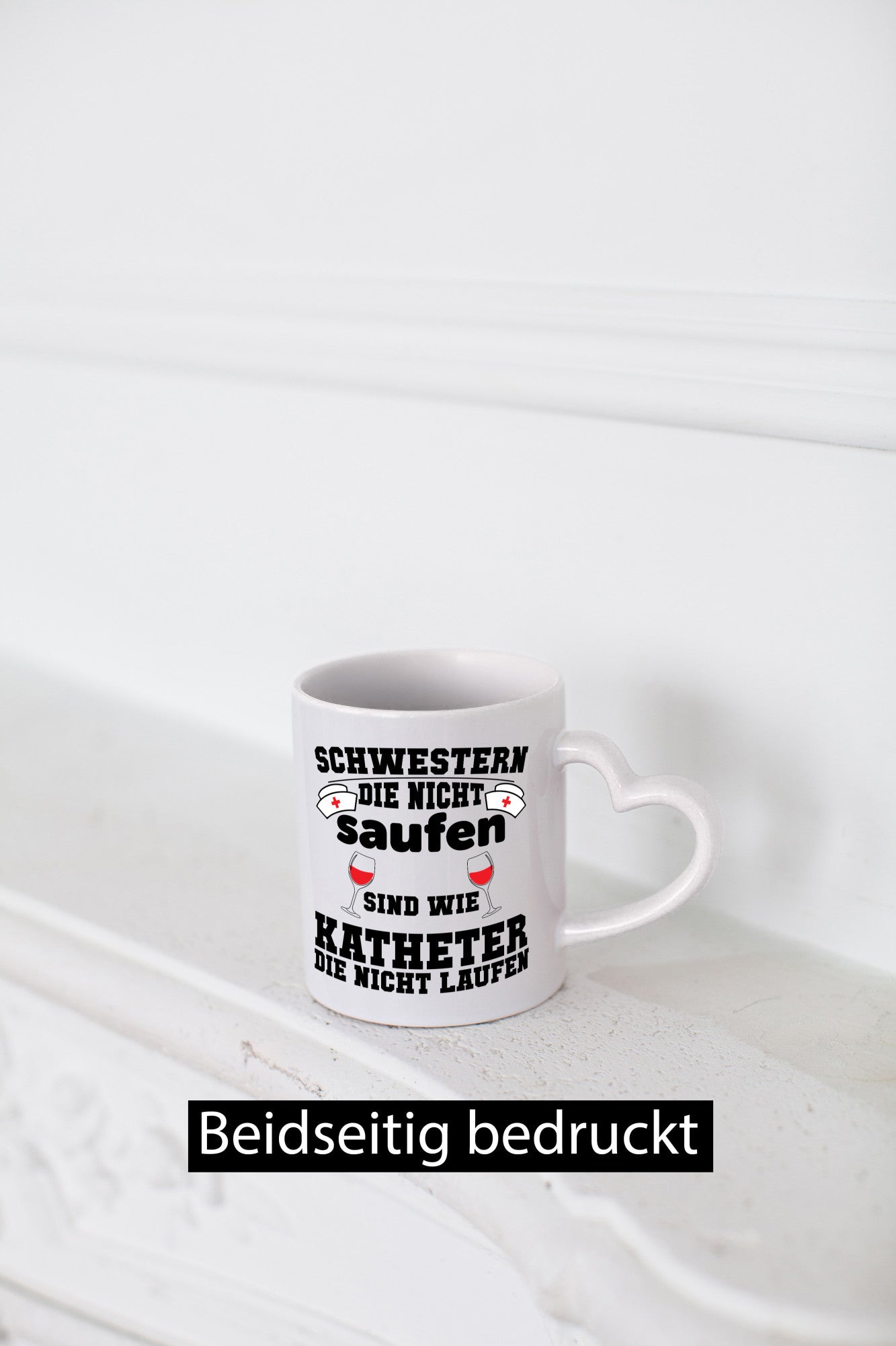 Schwestern die nicht Saufen | Krankenschwester Pflege Humor Geschenkidee Tasse
