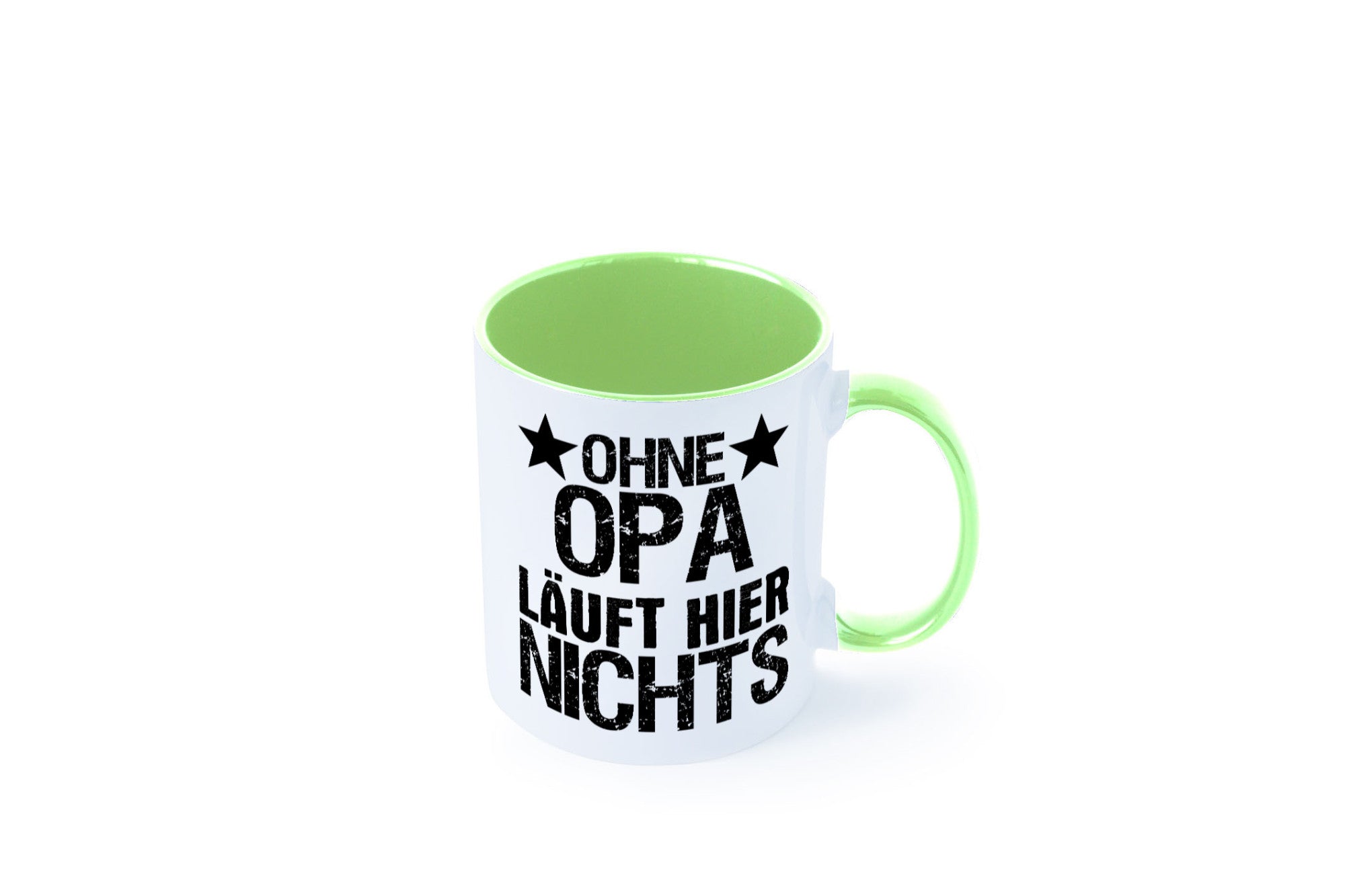 Ohne Opa läuft hier nichts | Sterne Geschenkidee Familie Humor Tasse