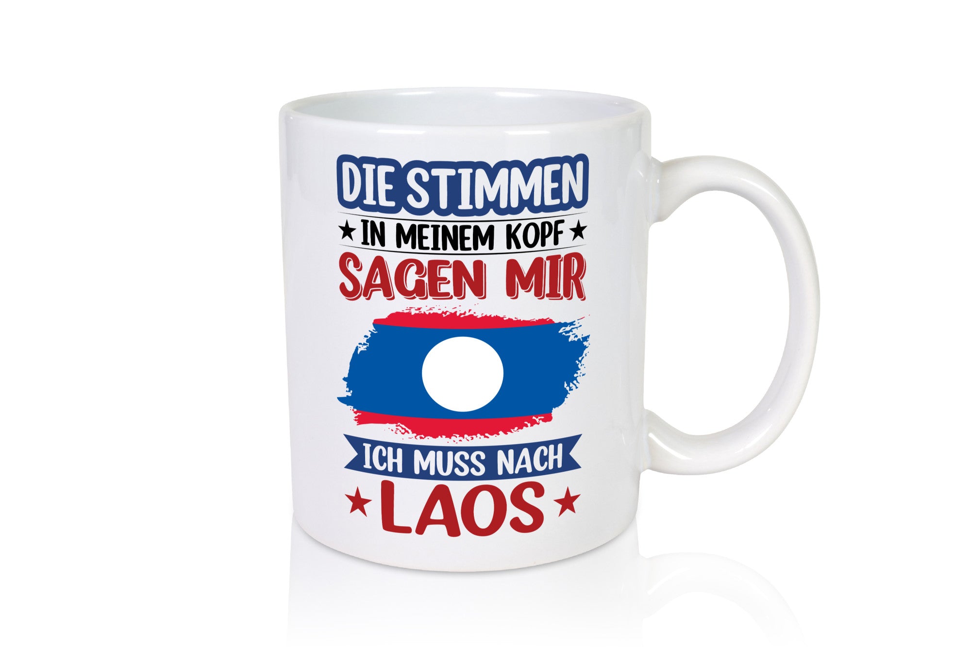 Laos | Urlaub Stimmen in meinem Kopf Traumland lustig Humor Geschenkidee