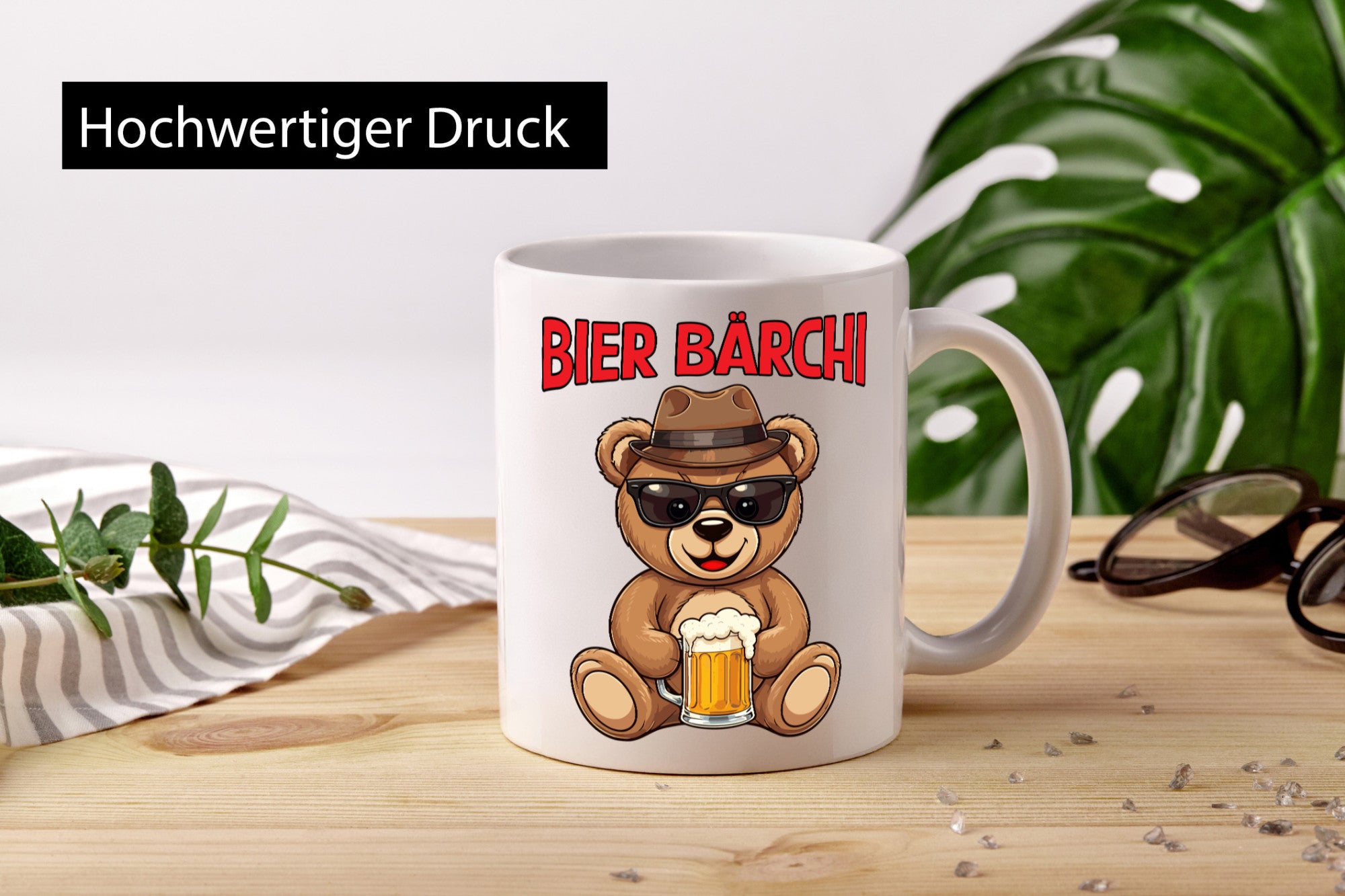 Bier Bärchi | Teddy Bär Bierliebhaber Party v2 Geschenkidee Humor Tasse