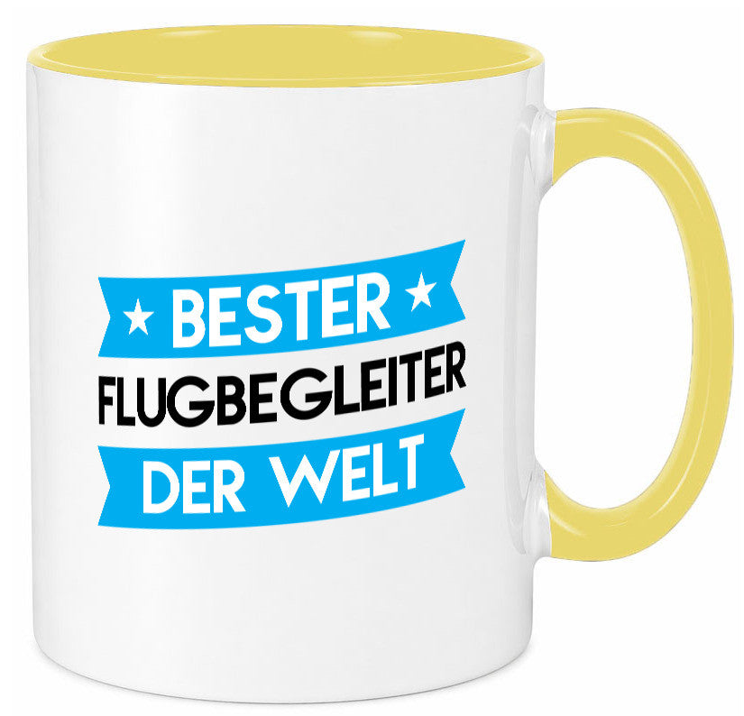 Bester Flugbegleiter | Steward Flughafen Humor Geschenkidee Tasse