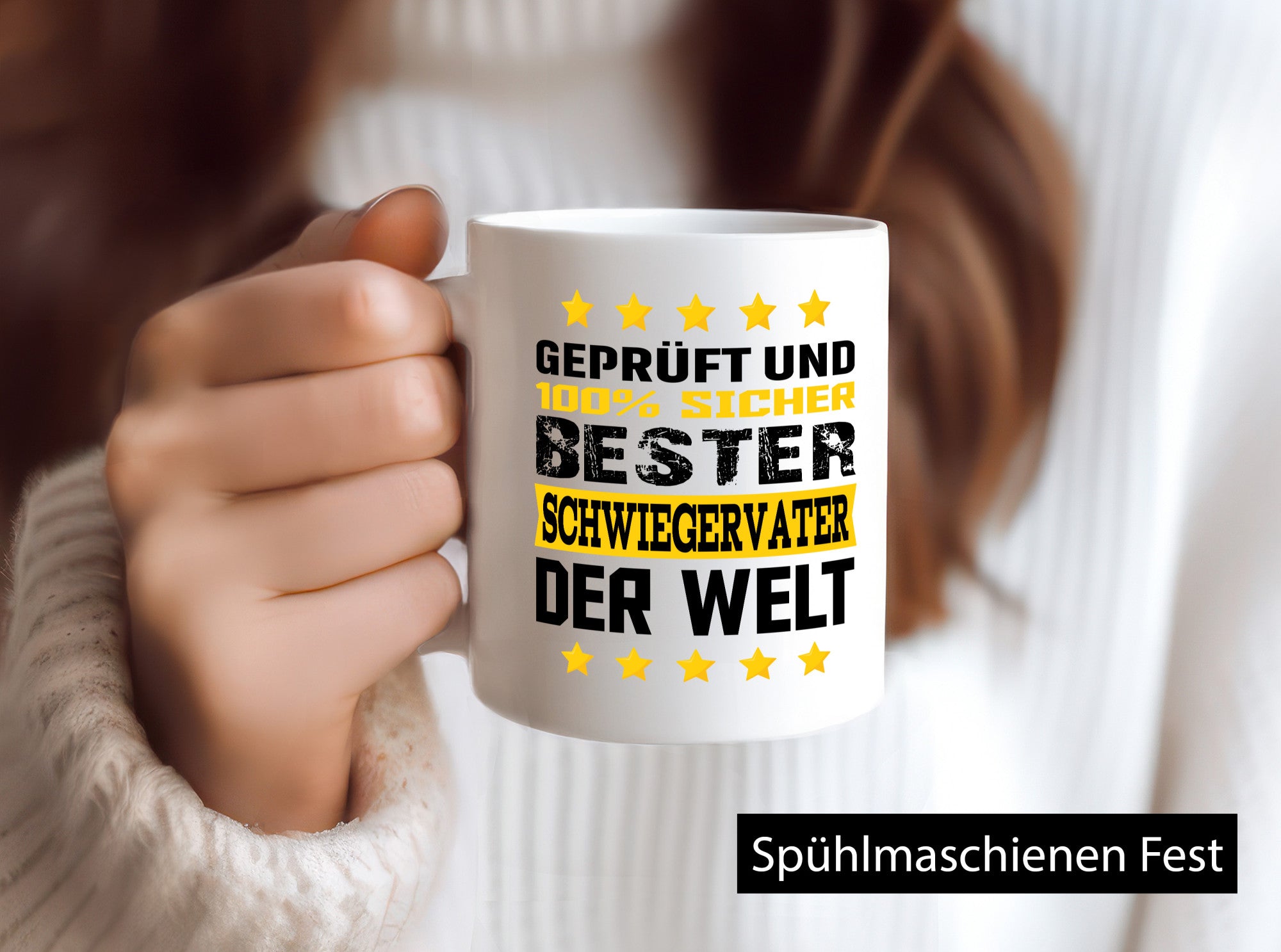 Geprüft und Sicher bester Schwiegervater der Welt lustiger Spruch Geschenk