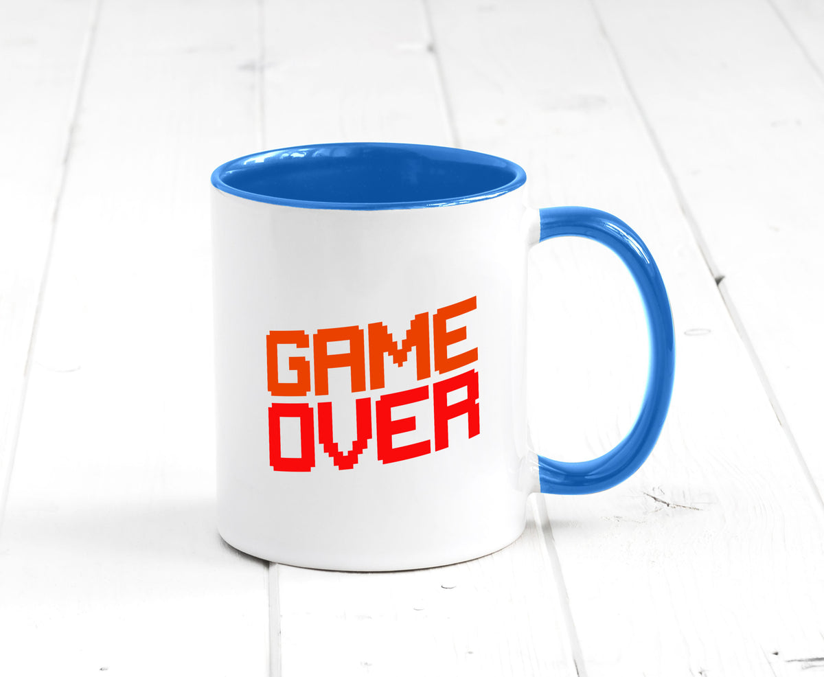 Game Over | Gamer Zocker Retro PC Nerd Pixel Geschenkidee Humor Tasse