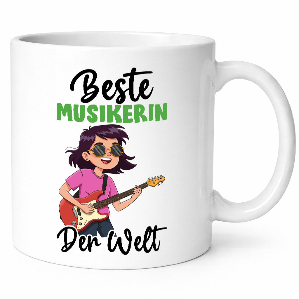 Beste Musikerin | Musik Musikantin v2 Geschenkidee Humor Tasse