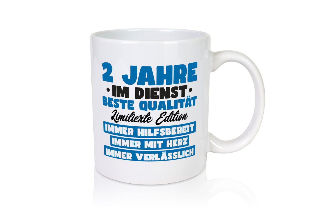 2 Jahre im Dienst | Jubiläum Arbeit v7 Geschenk Kollegen Büro lustiger Spruch