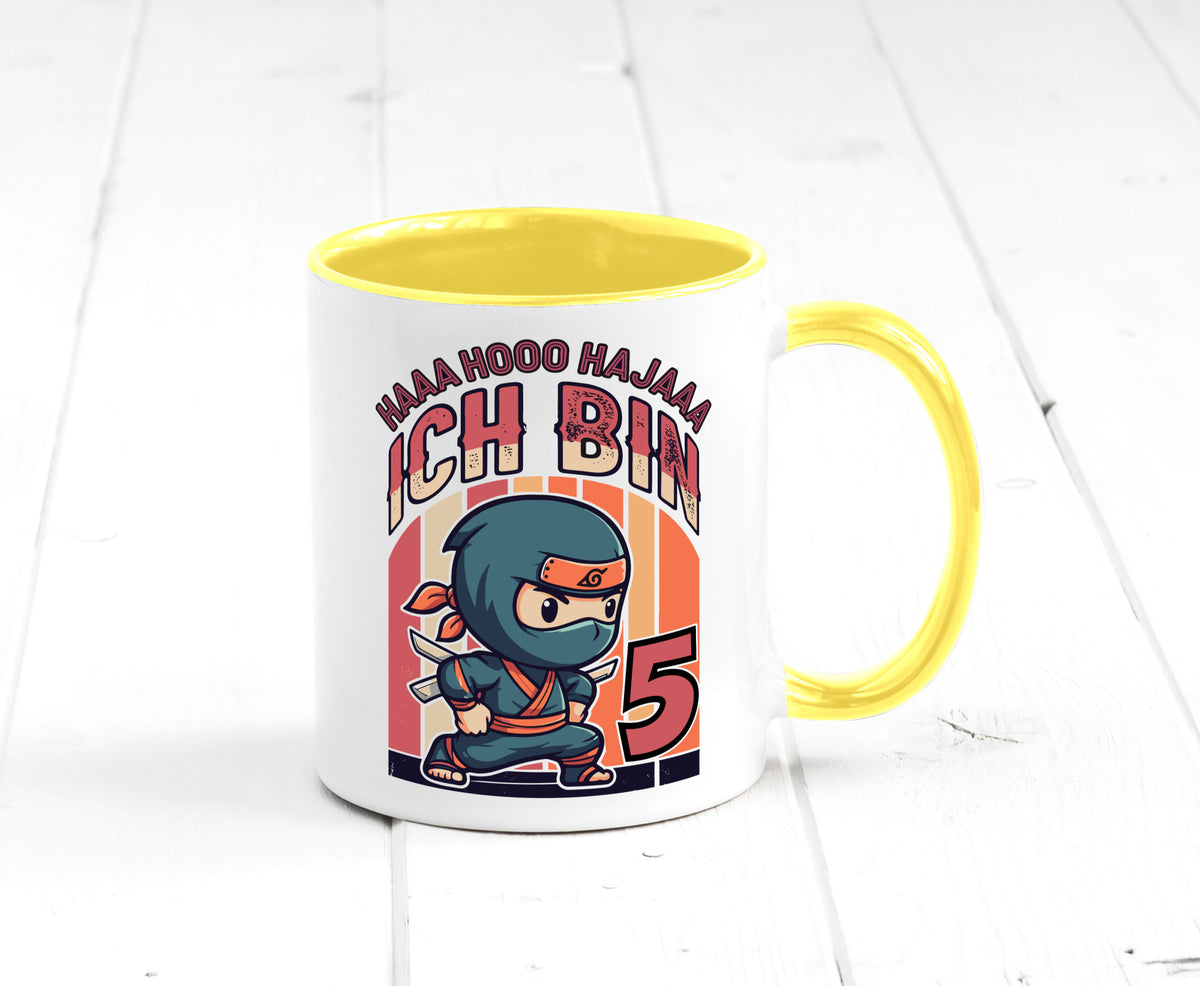 5. Geburtstag | Ninja Junge 5 Jahre Humor Geschenkidee Tasse