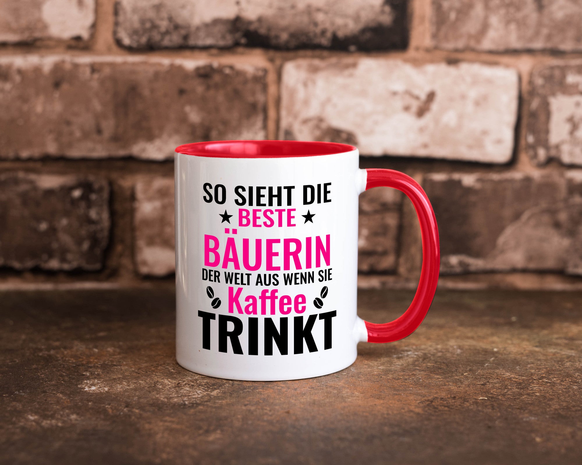 Kaffee trinkt: Bäuerin | Bauernhof Landwirtschaft Geschenk Humor Geschenkidee