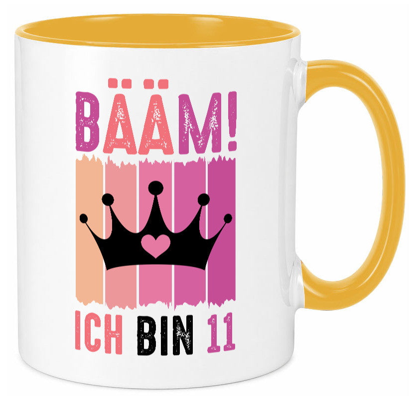11. Geburtstag | 11 Jahre Bääm ich bin Krone Humor Geschenkidee Tasse