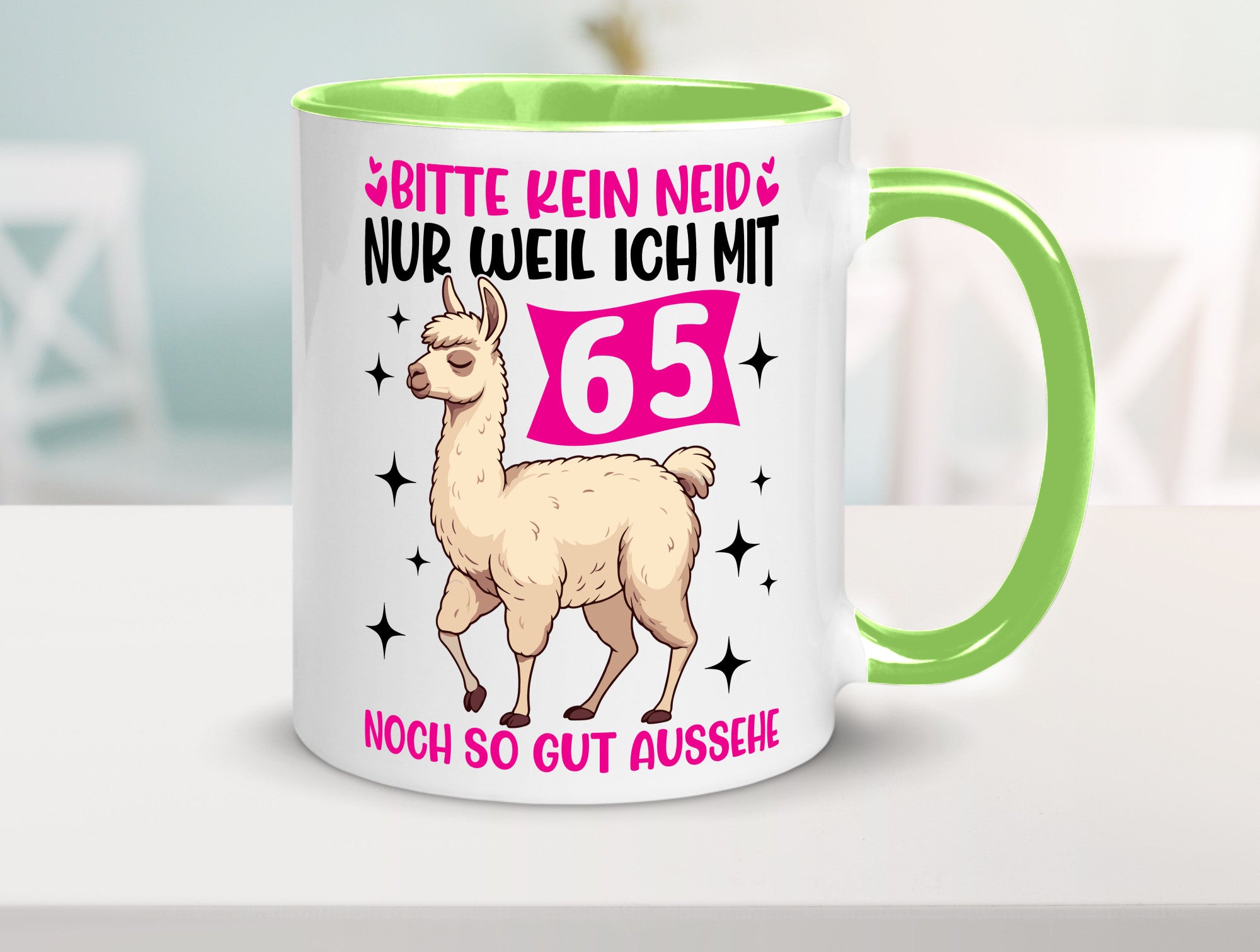65. Geburtstag | 65 Jahre Lama gut aussehen Geschenkidee Humor Tasse