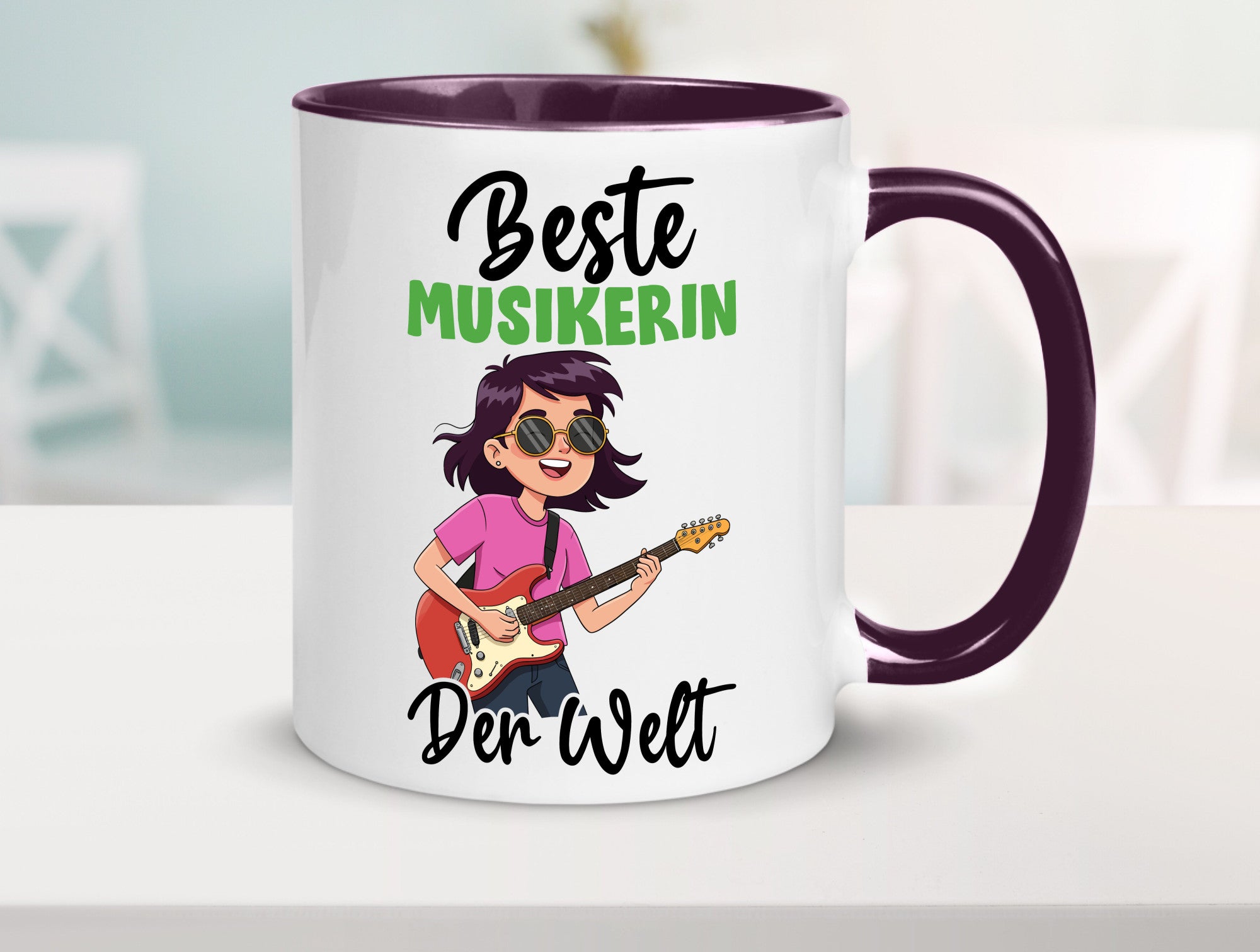 Beste Musikerin | Musik Musikantin v2 Geschenkidee Humor Tasse