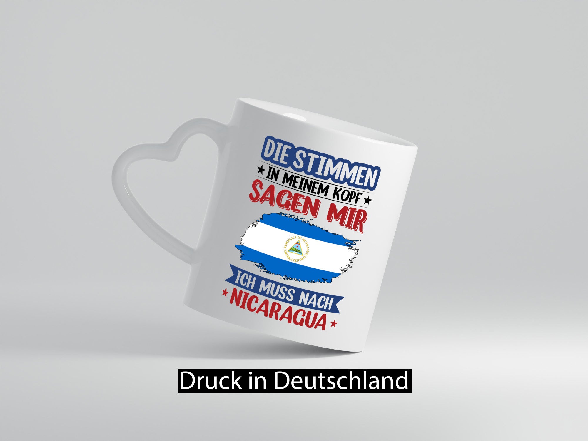 Nicaragua | Urlaub Stimmen in meinem Kopf Traumland Geschenkidee Humor Tasse