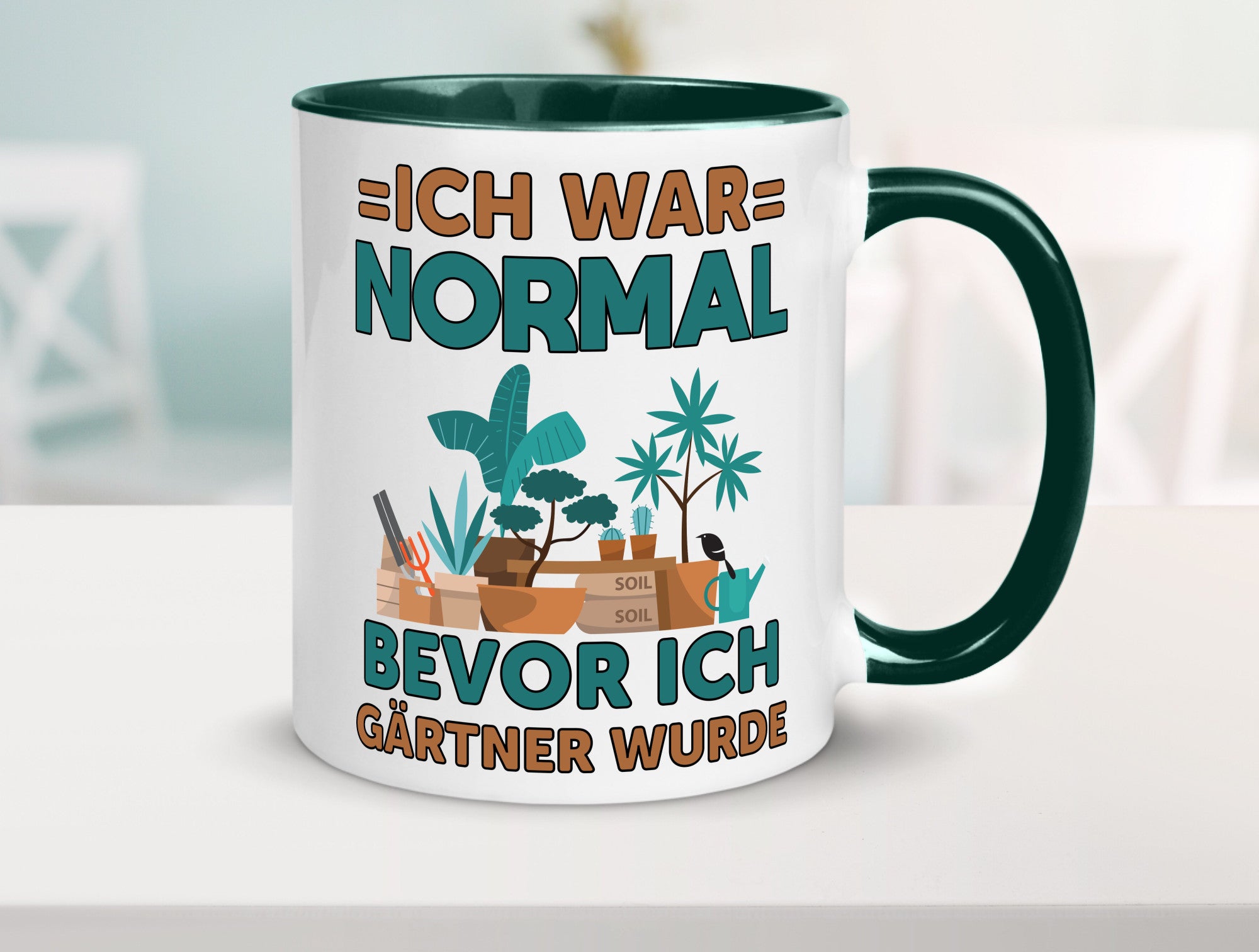 Ich war normal bevor Gärtner wurde | Garten lustiger Spruch Geschenk Humor