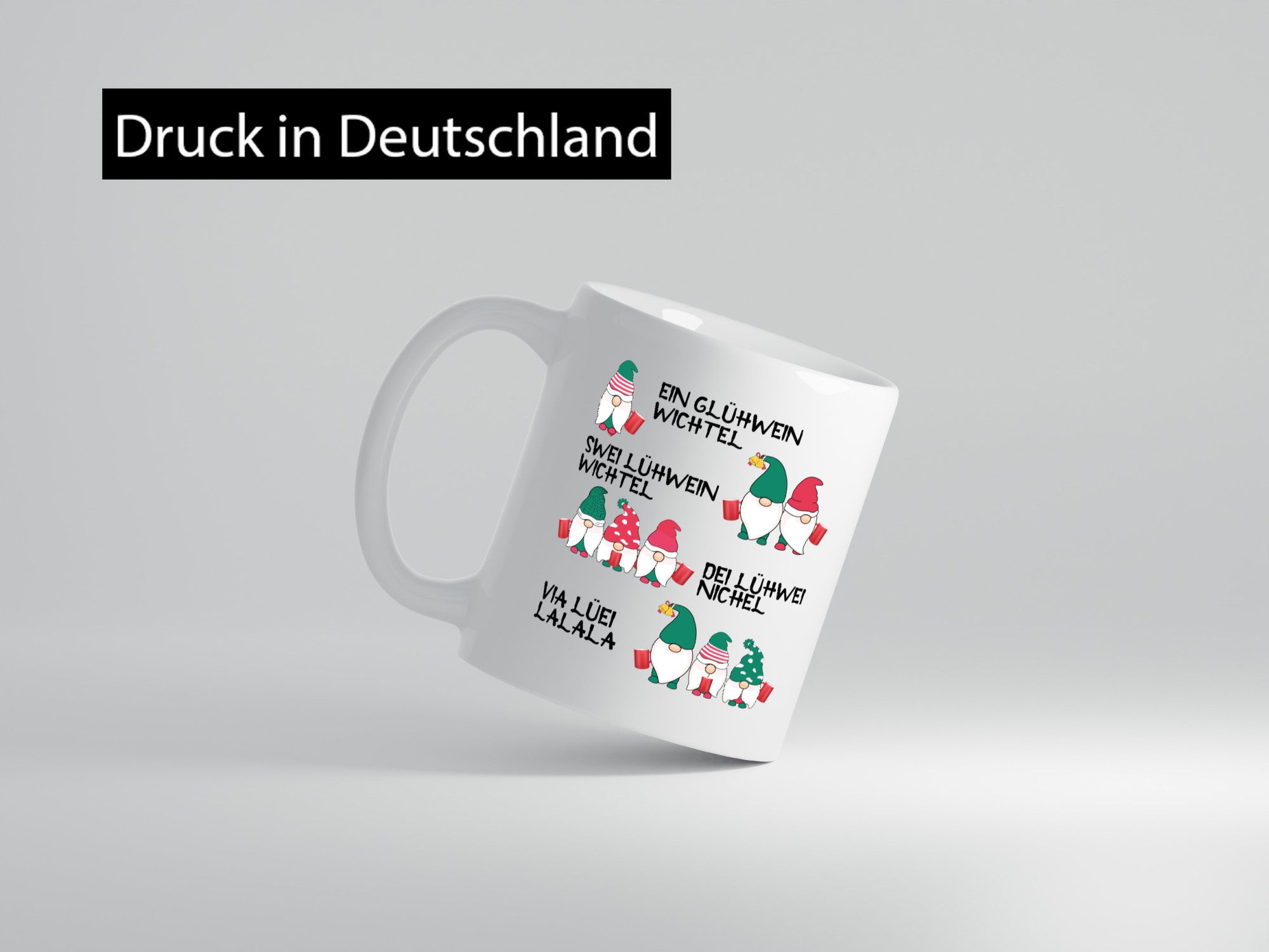 Glühwein Wichtel | Wichtelmännchen Alkohol Geschenkidee Humor Tasse