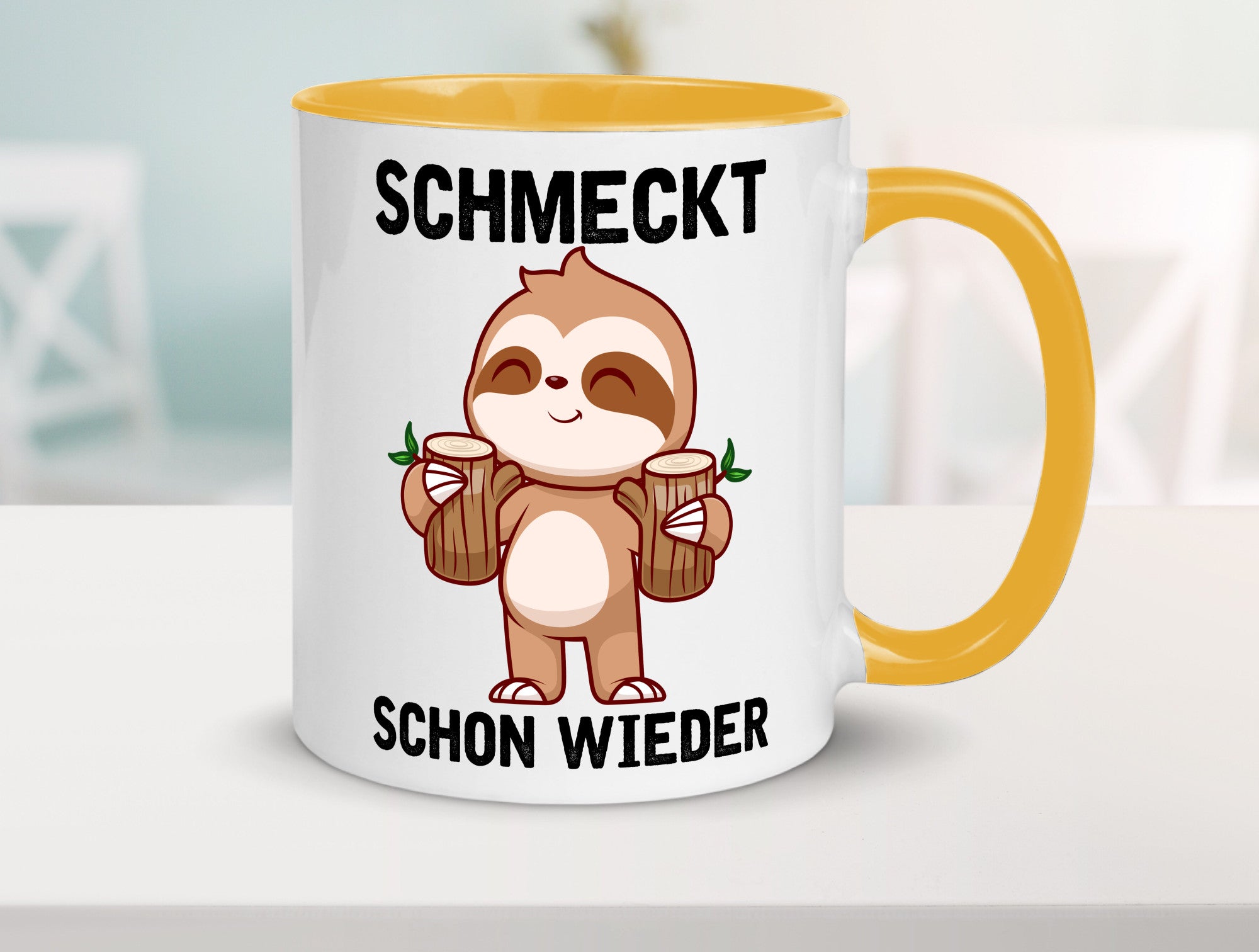 Schmeckt schon wieder | Frankfurt Hessen v2 Geschenkidee Humor Tasse