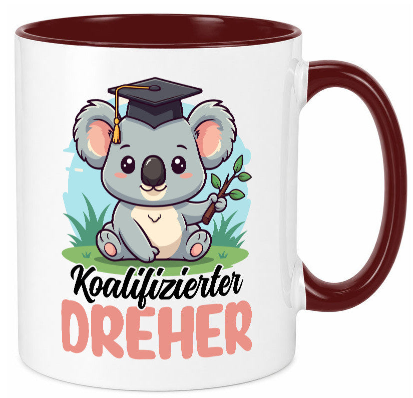 Koalifizierter Dreher | Fräser v2 Geschenk Humor Geschenkidee lustiger Spruch Tasse