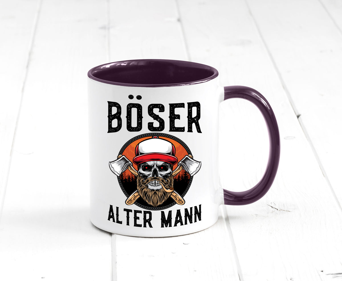 Böser alter Mann Humor Geschenkidee Tasse