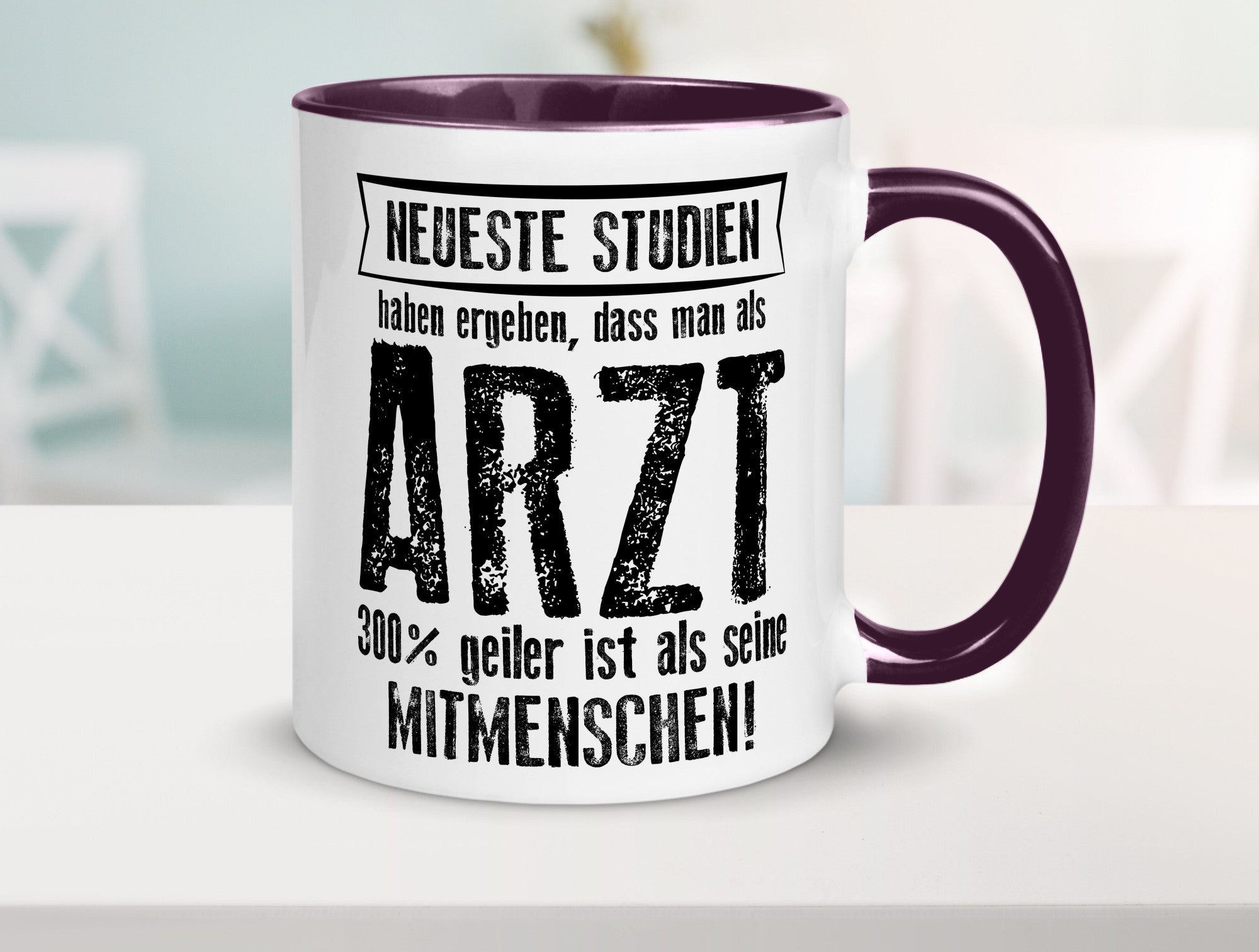 Neuste Studien: Arzt | Medizin Doktor Facharzt Geschenkidee Humor Tasse