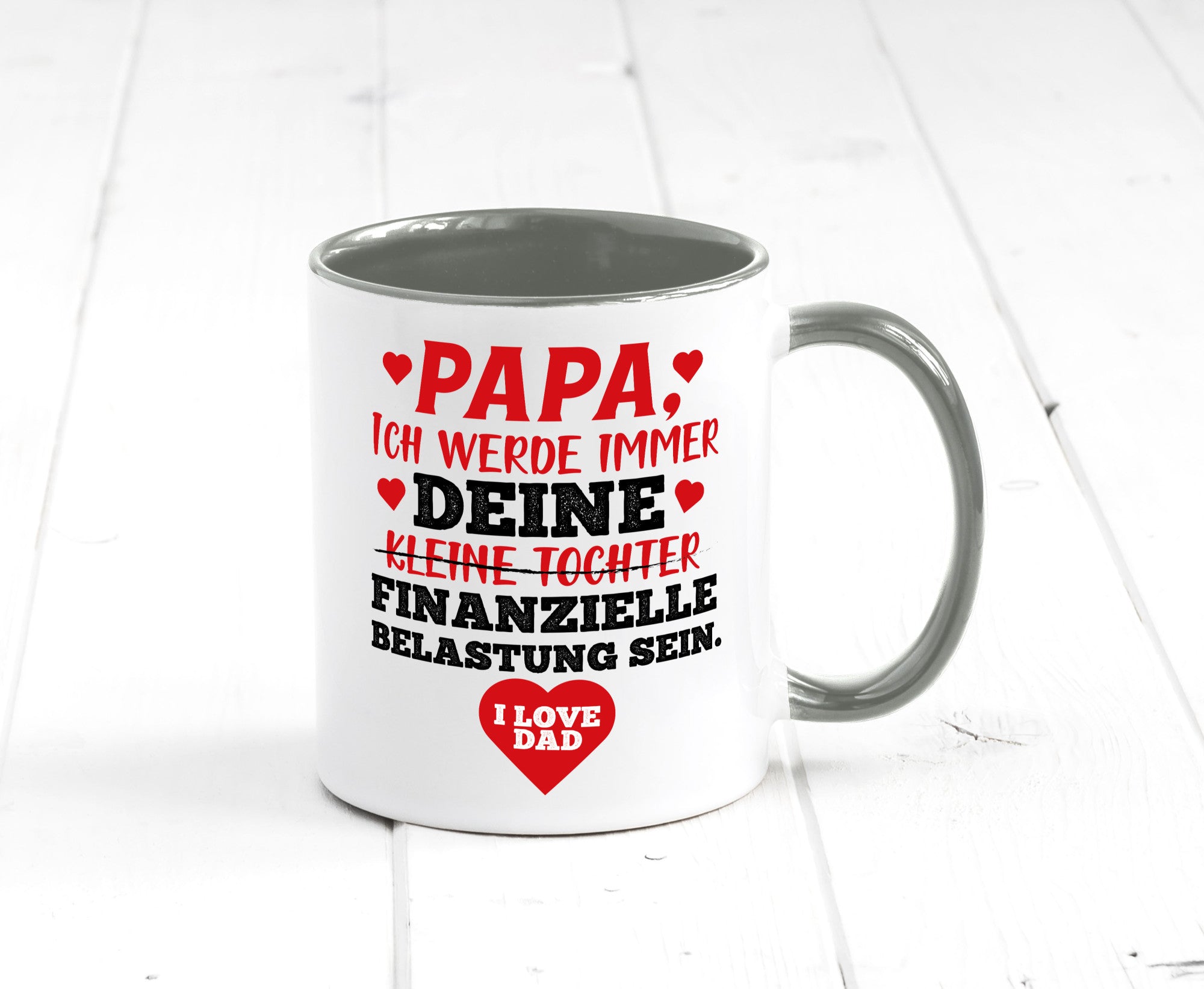 Finanzielle Belastung lustiger Spruch Geschenk Humor Geschenkidee Tasse