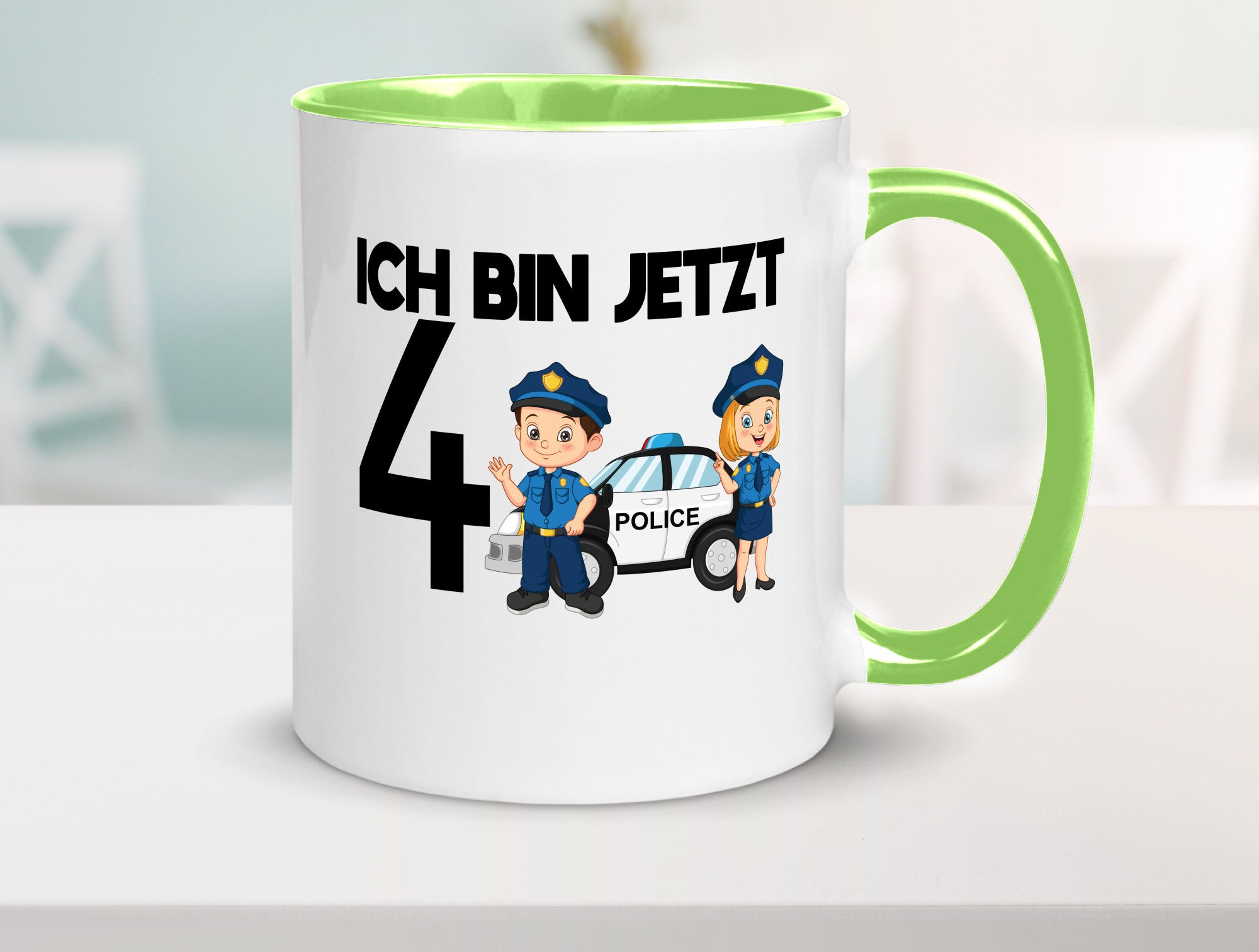 Ich bin jetzt 4 | Polizei 4. Geburtstag Jähriger Geschenk Geschenkidee lustiger