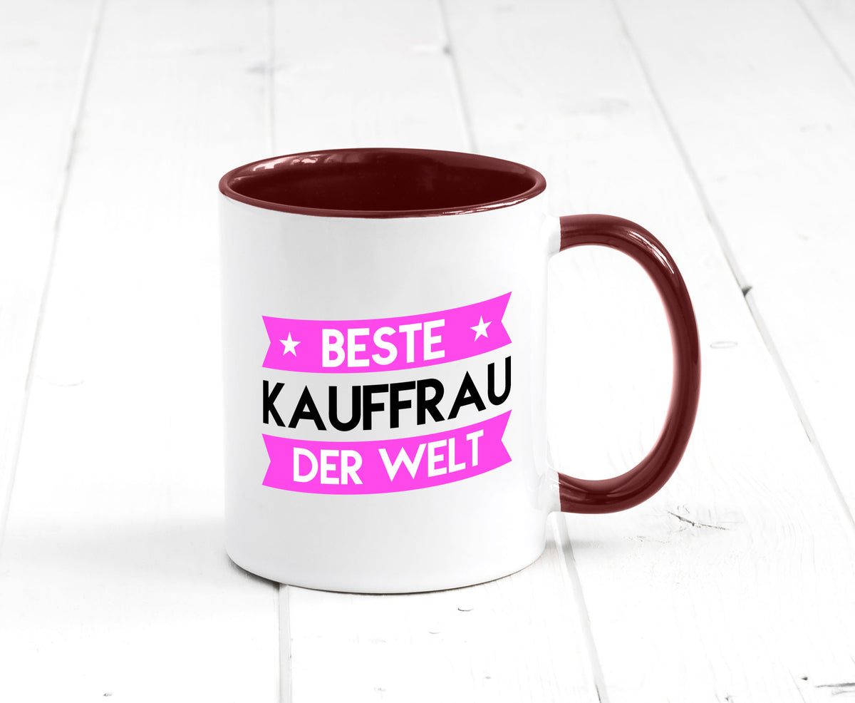 Beste Kauffrau | Kauffrauen Geschenkidee Humor Tasse