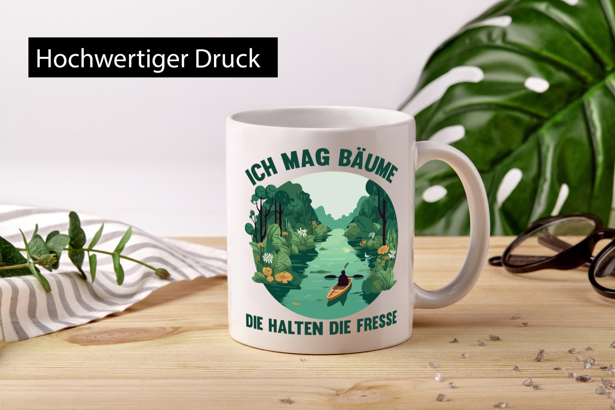 Ich mag Bäume, die die Klappe halten | Natur Wald lustiger Spruch Geschenk Humor
