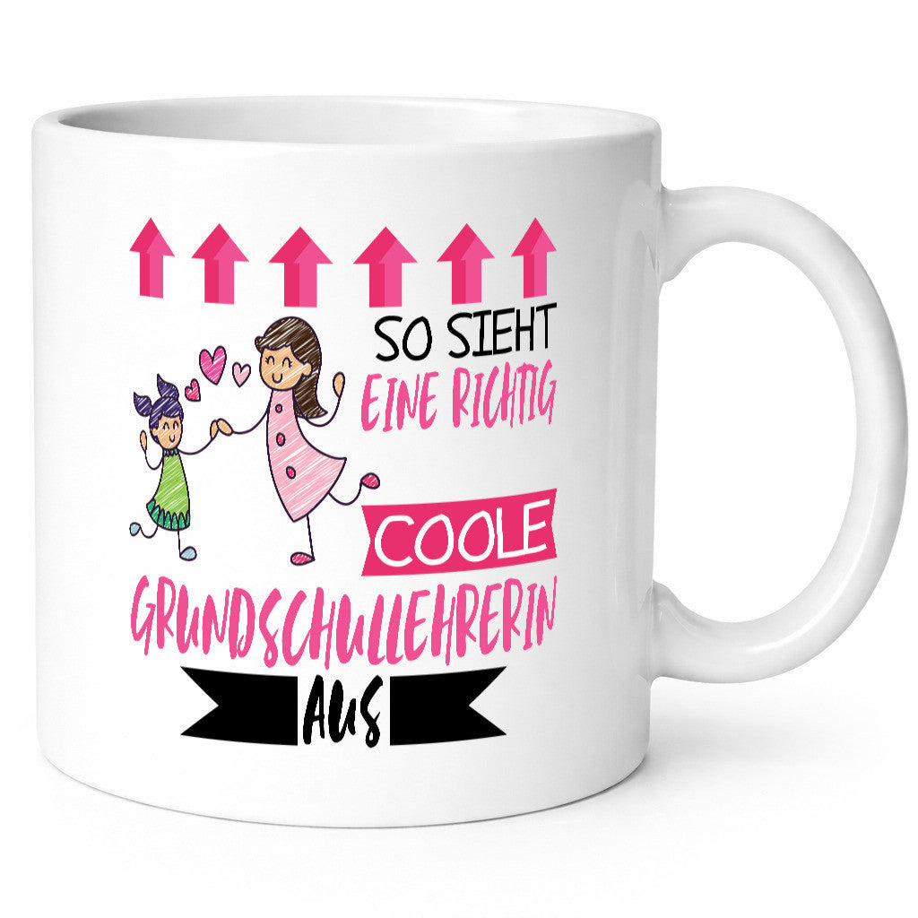 So sieht eine richtig coole Grundschullehrerin aus | Schule Geschenk Humor