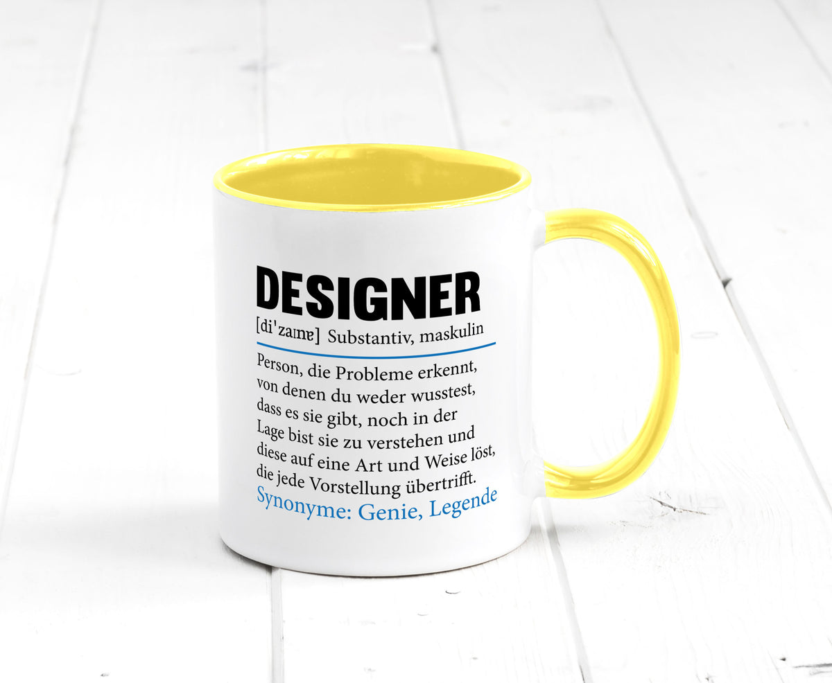 Designer Beruf | Gestalter Medien Schmuck Mode Geschenk Arbeit Kollegen Büro Tasse