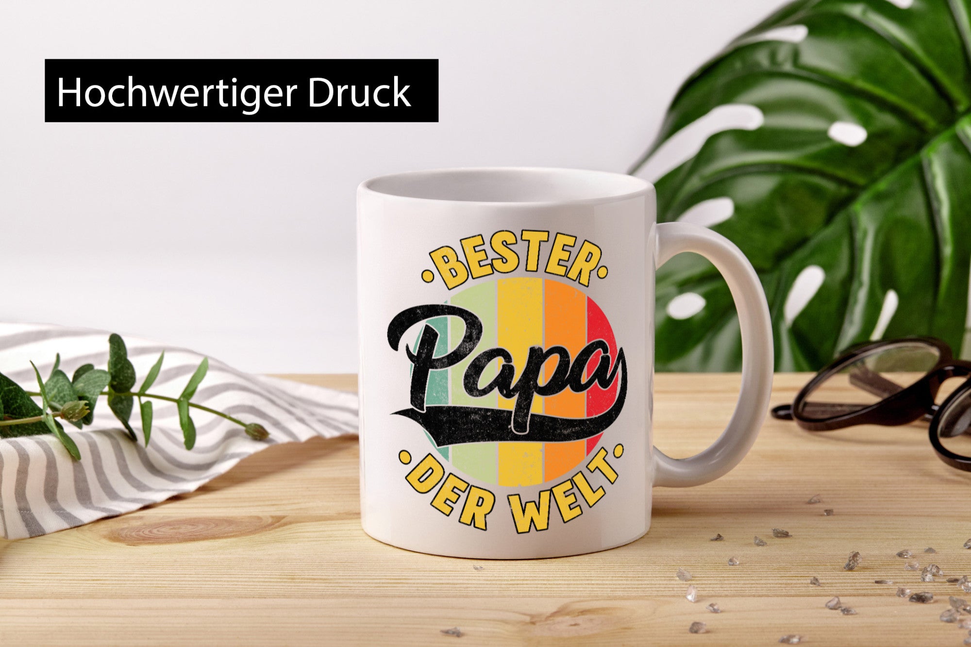 Bester Papa der Welt | Vatertag Vintage Geschenkidee Familie Humor Tasse